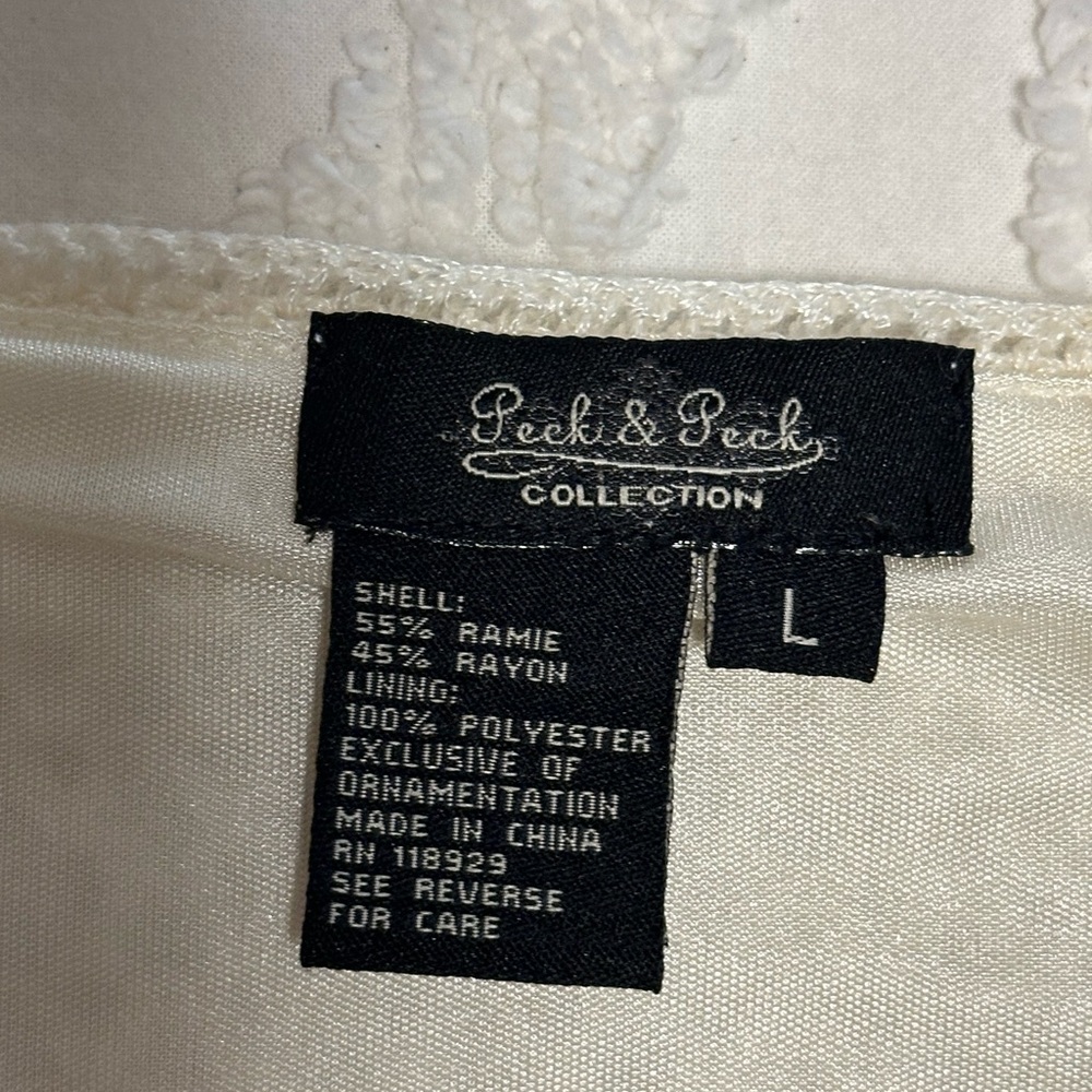 Peck & Peck Cream Top - Picture 2 of 8